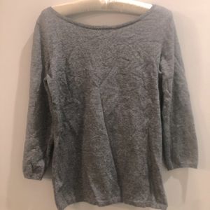 Gray 3/4 sleeve top